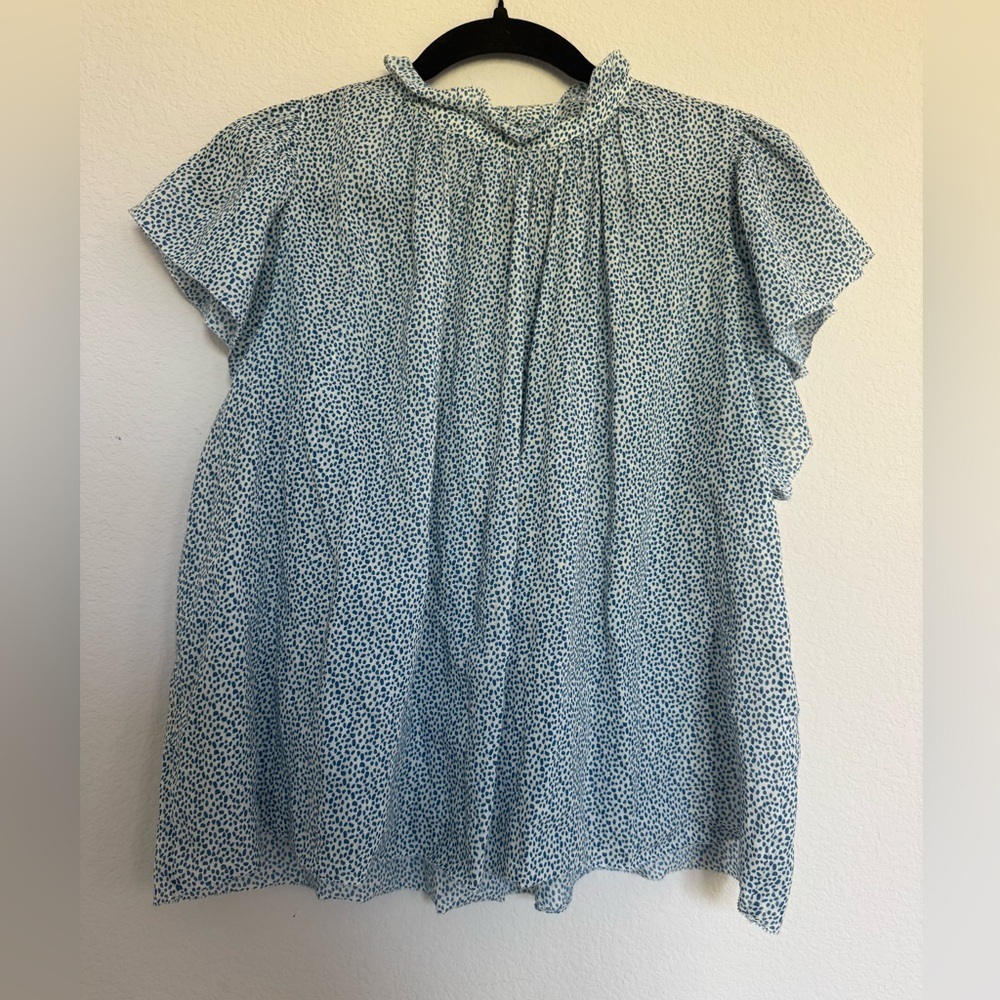 Trovata Birds of Paradis Carla high neck Blouse size S small